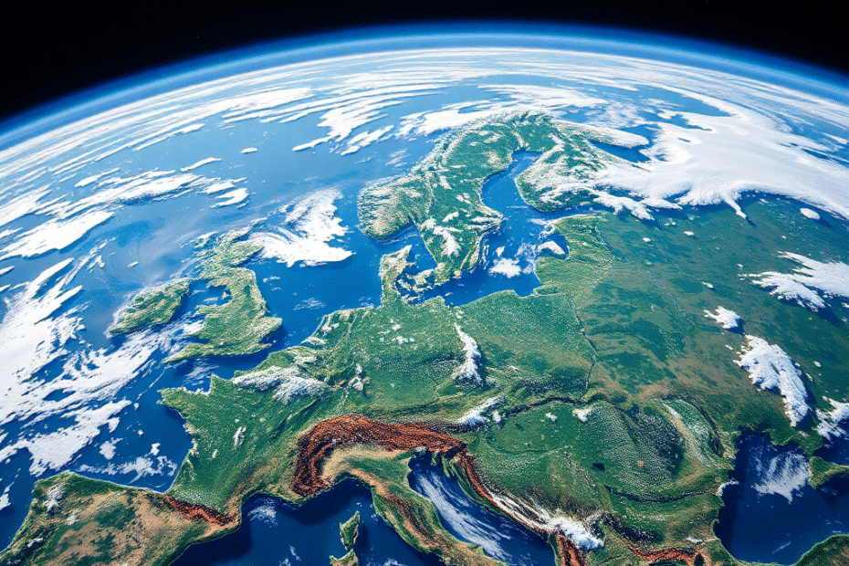 Vista della Terra dallo spazio