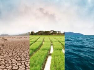 l'immagine rappresenta i sistemi di monitoraggio ambientale che comprendono analisi del suolo, dell'aria e dell'acqua